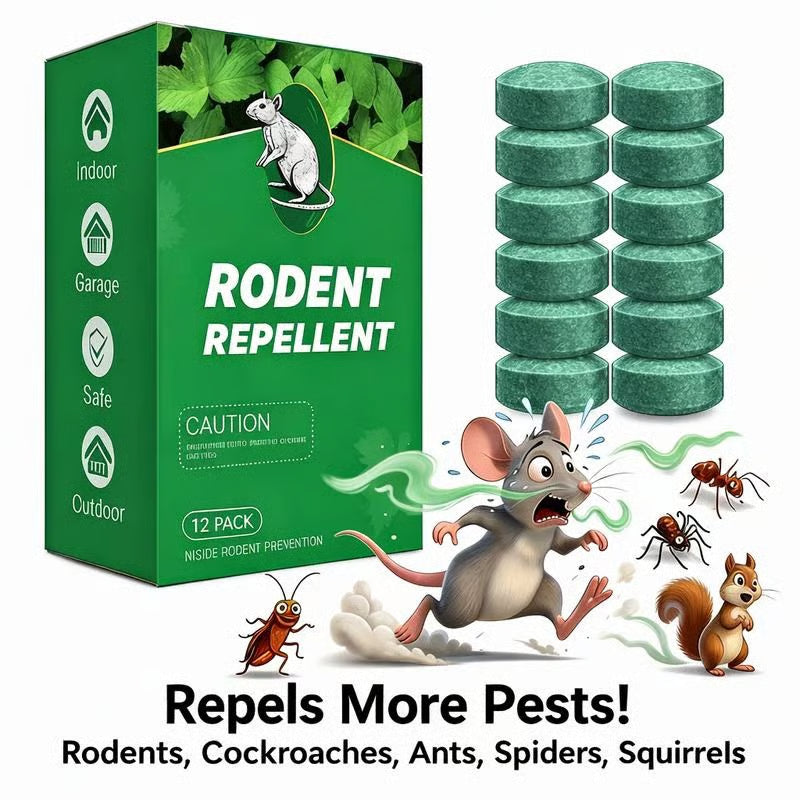 PestShield™ Rat & Cockroach Repellent Tablets | Long-Lasting Pest Protection