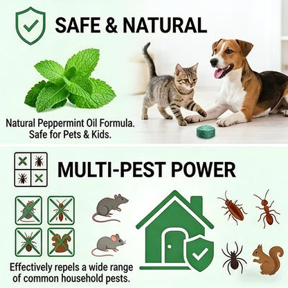 PestShield™ Rat & Cockroach Repellent Tablets | Long-Lasting Pest Protection