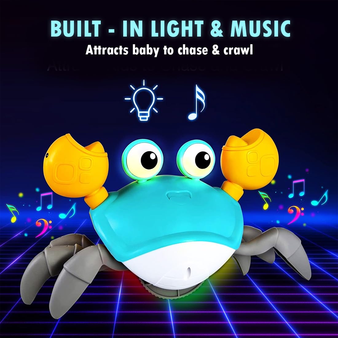Auto-Sensing Obstacle-Crawling Crab Toy