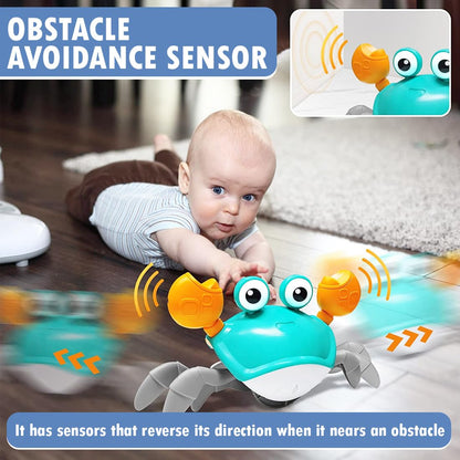 Auto-Sensing Obstacle-Crawling Crab Toy